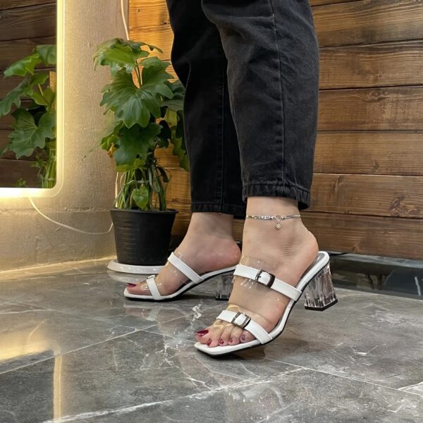 صندل پاشنه شیشه ای-کد۱۶۳